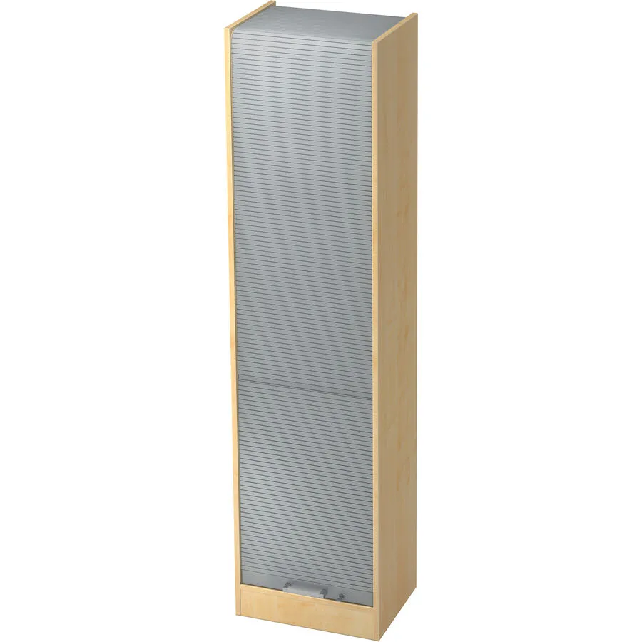 Aktenschrank Office Silber, Ahorn Dekor Holzwerkstoff, Kunststoff B 50 cm H 200.4 cm