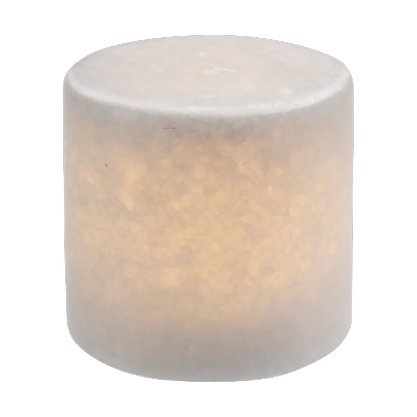 Unison Marble bordsljus Vit silk matt, Ø8x8 cm