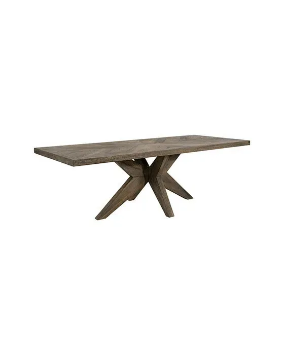Justin Dining Table Silver Back