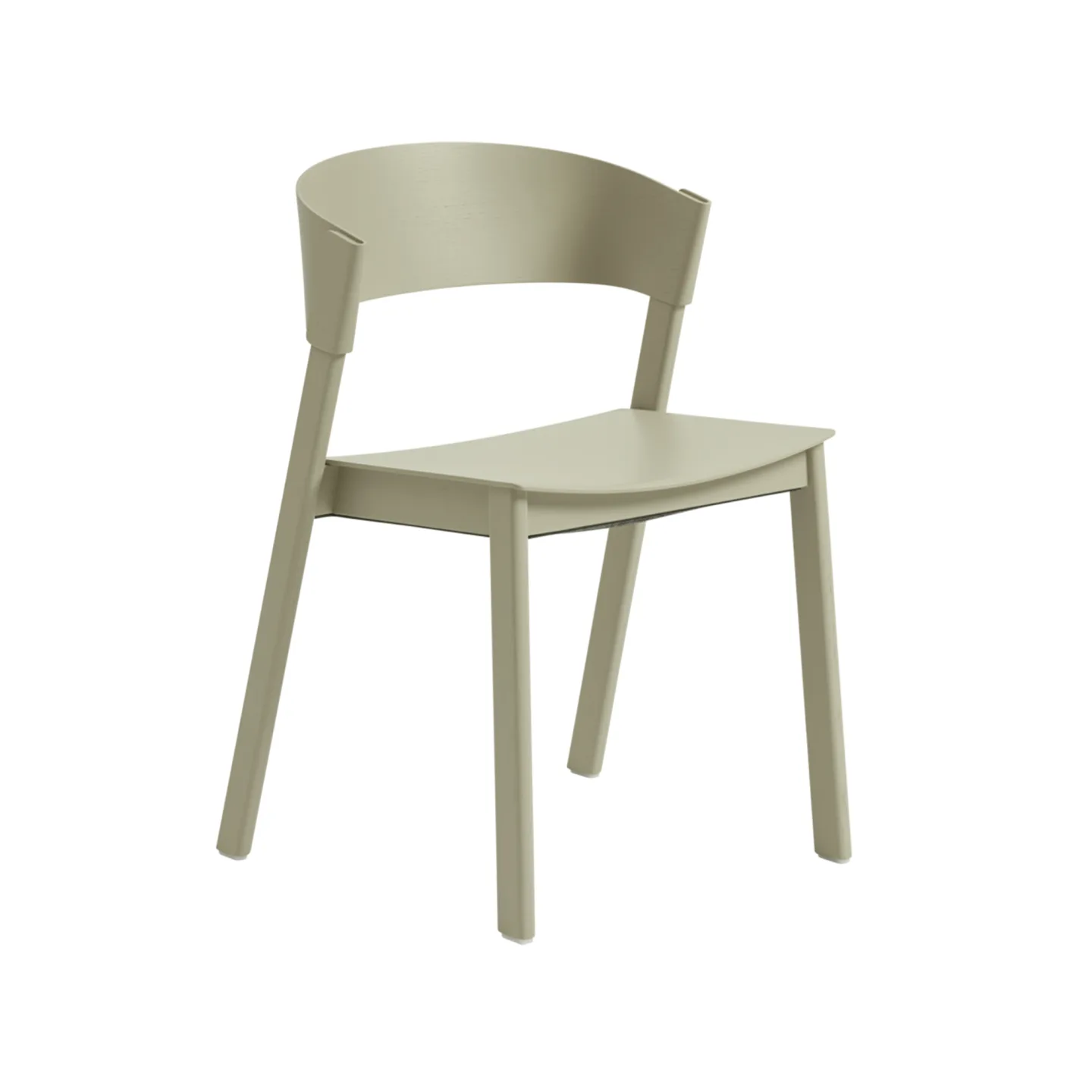 Muuto - Cover Side Chair - Dark Beige - Matstolar - Thomas Bentzen - Beige - Trä