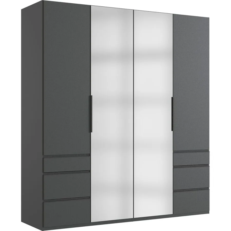 Kleiderschrank Sanko graphit Holzwerkstoff B 200 cm