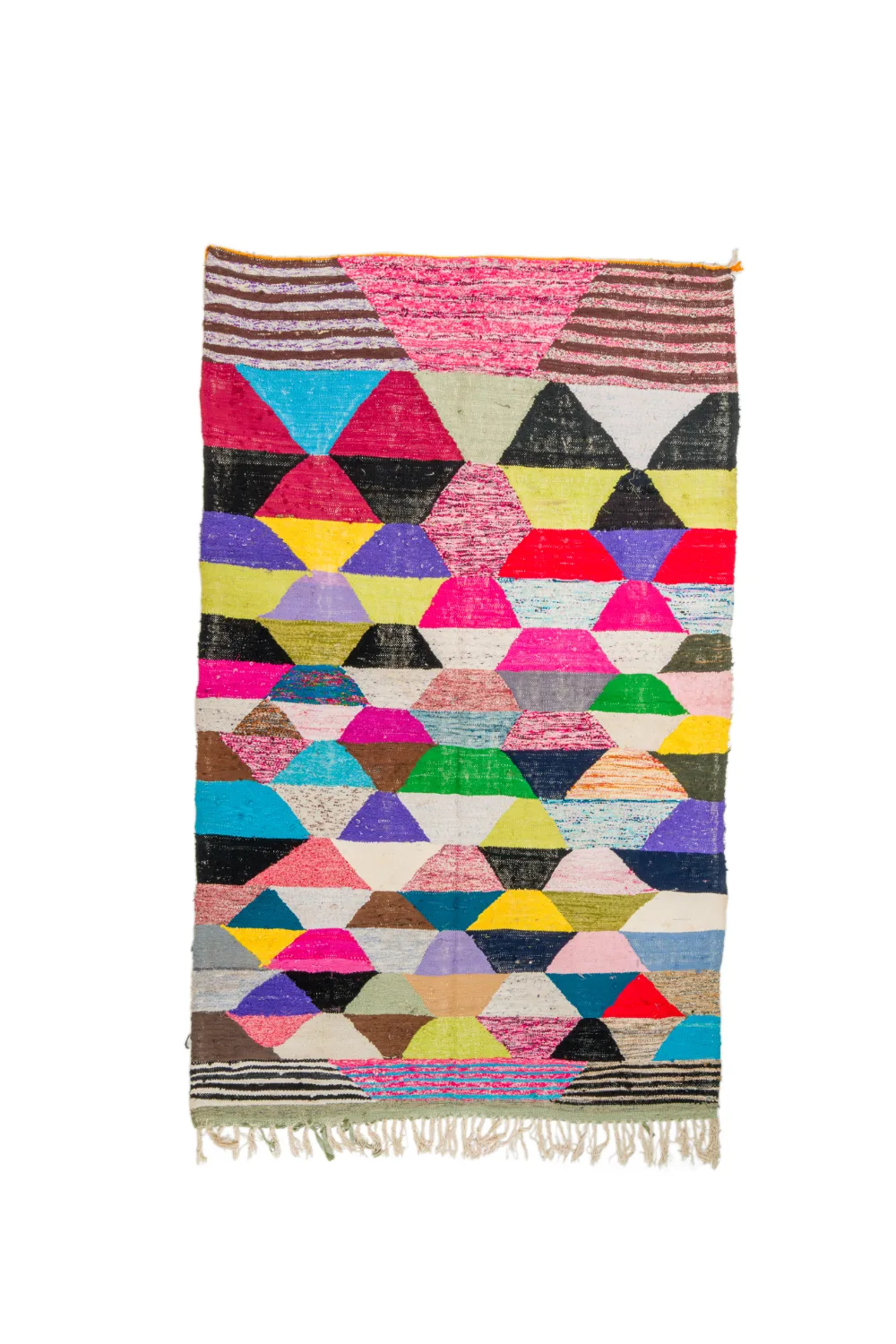 Marokkansk Boucherouite-teppe 165 x 265 cm (Størrelse: 165 x 265 cm)