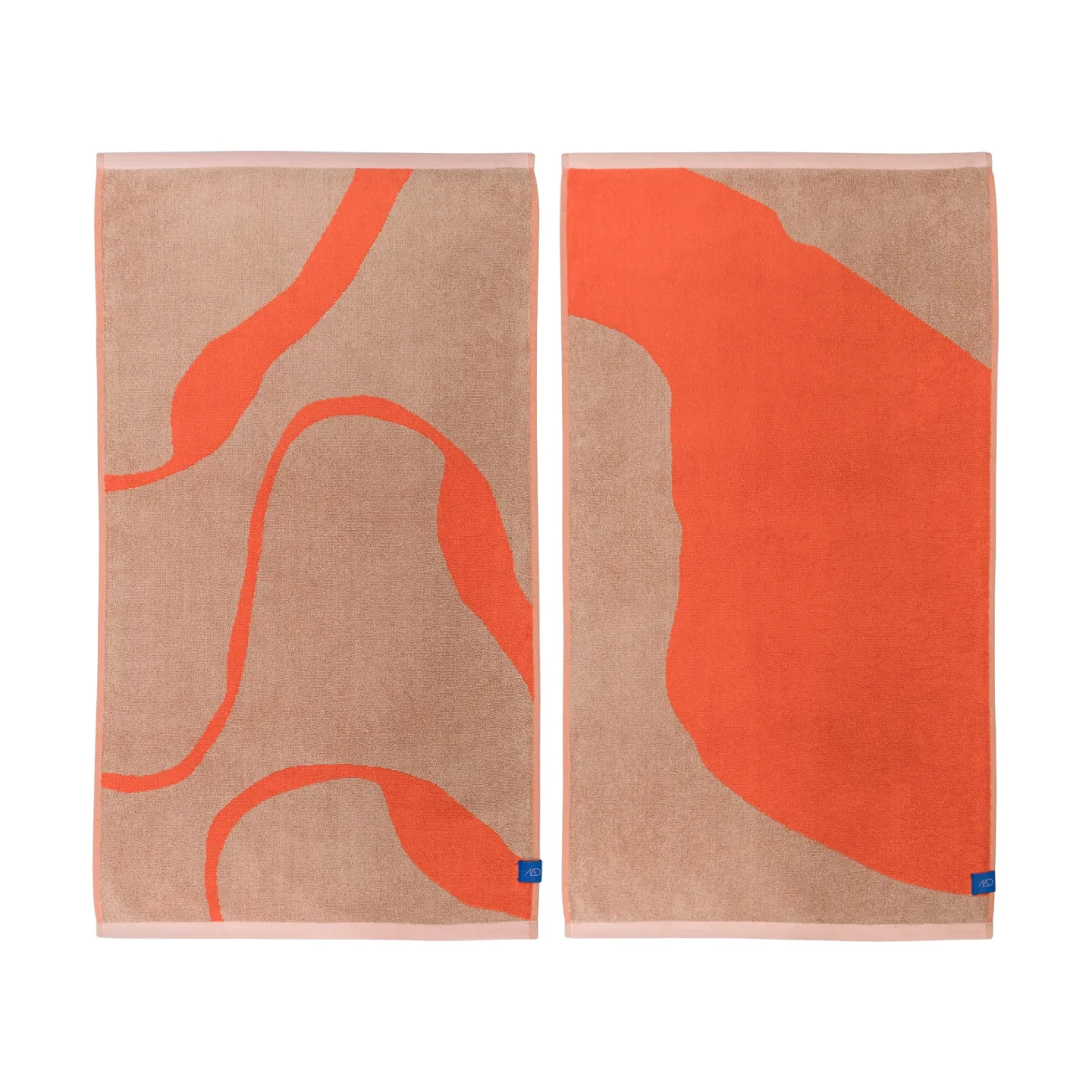 Mette Ditmer Nova Arte Gästehandtuch 40x55cm 2er Pack Latte-orange