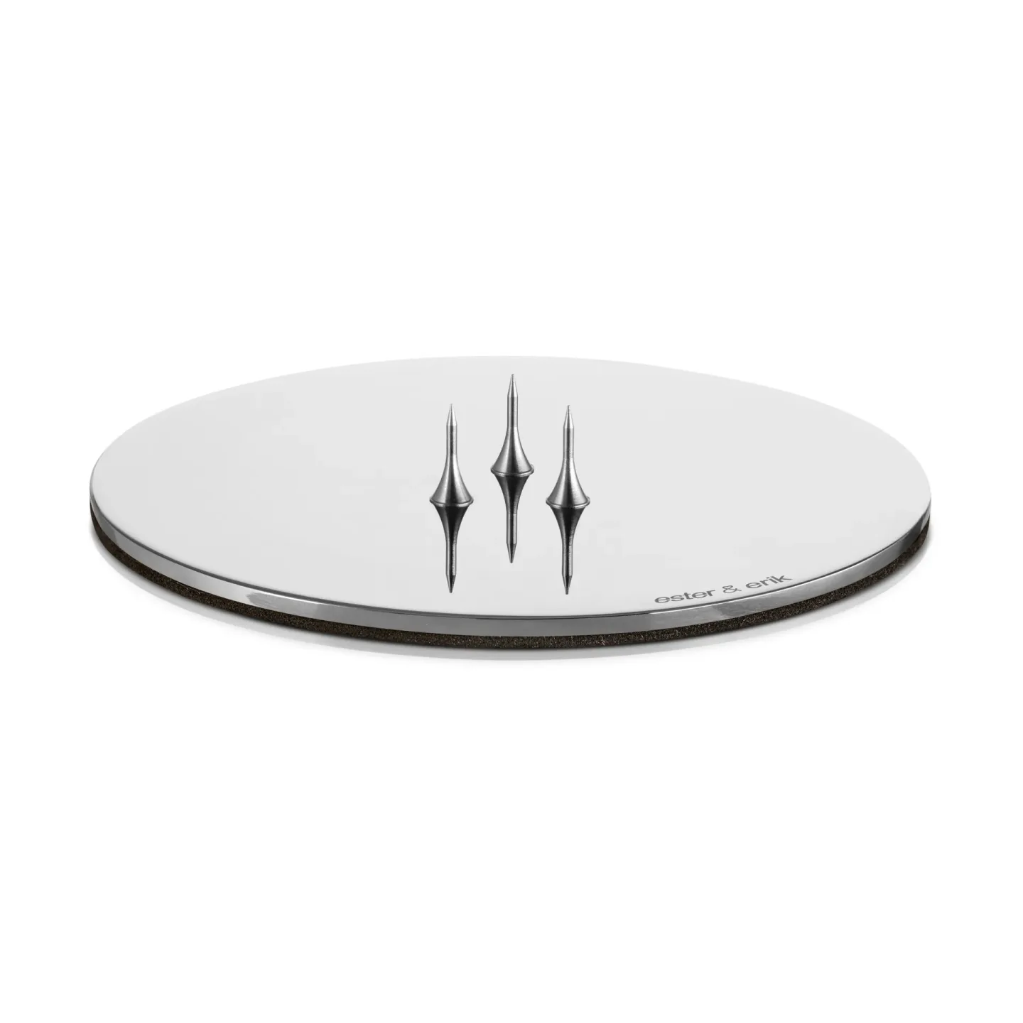 ester & erik ester & erik Kerzenhalter Ø9 cm glänzend Silber