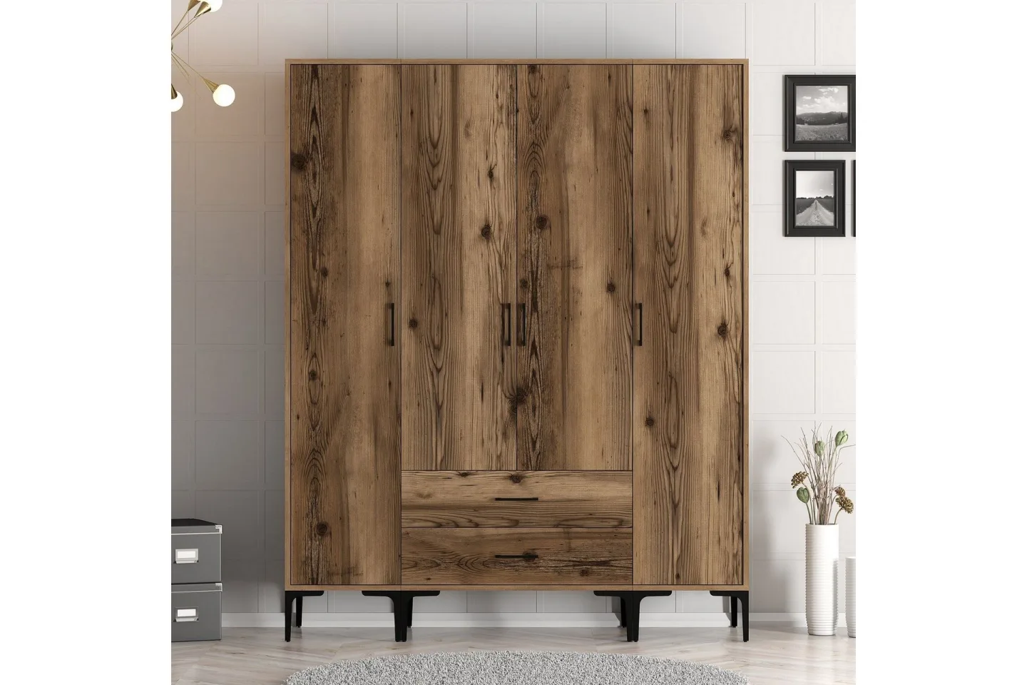Kumsal Garderob 160 cm - Valnöt