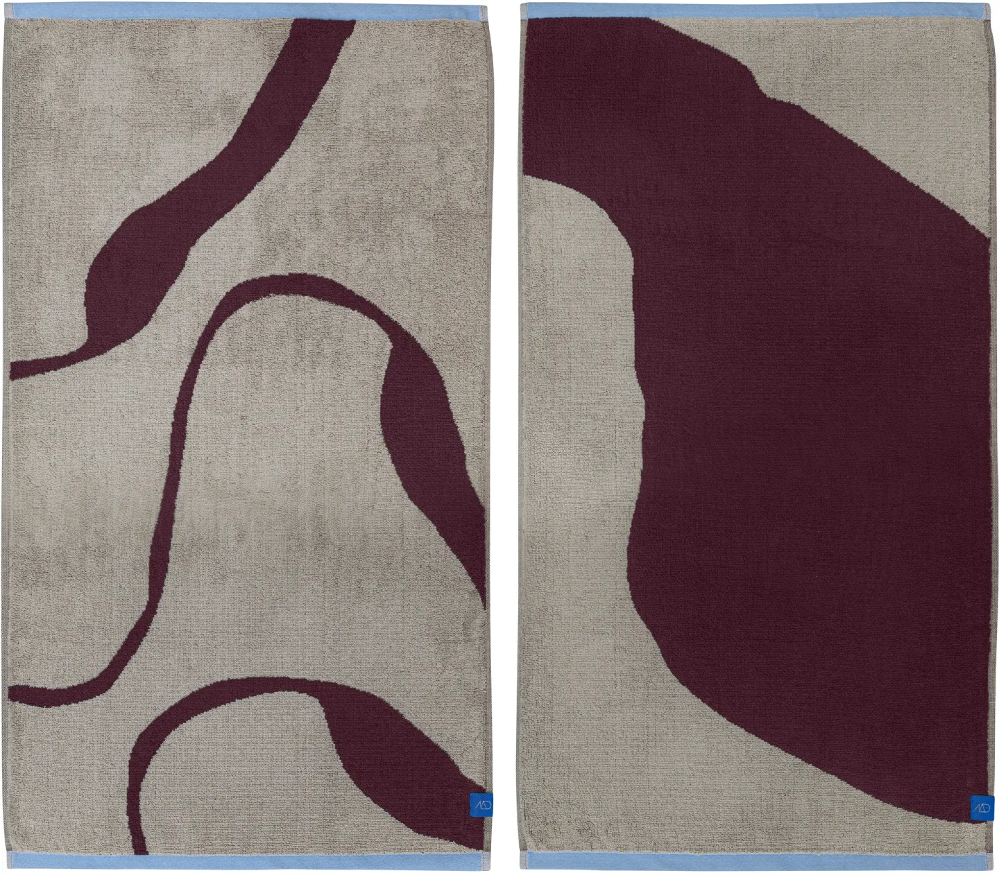 Mette Ditmer Nova Arte Handtuch 50x90cm 2er Pack Wine-sand