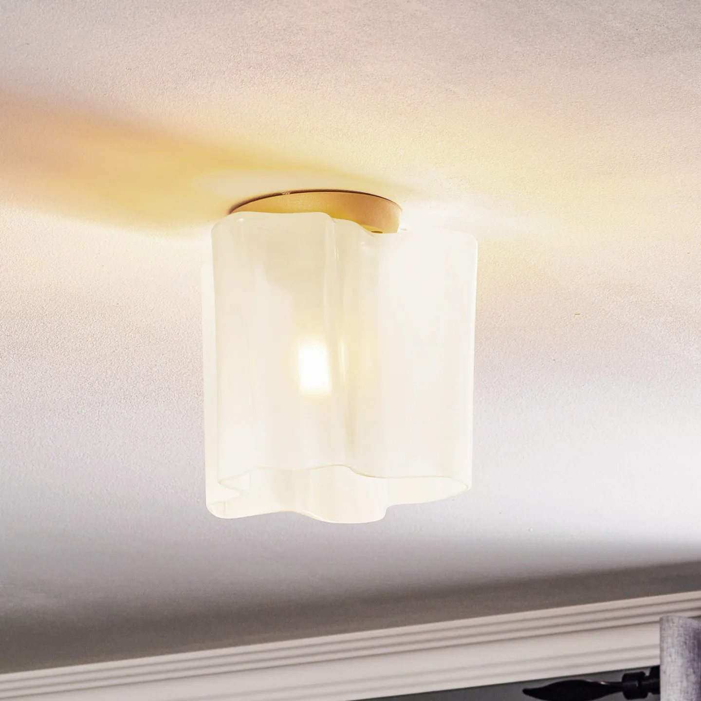 Logico Micro Deckenlampe 18x18 cm - Artemide - Wohnzimmer - Design - Glas - Einflammig