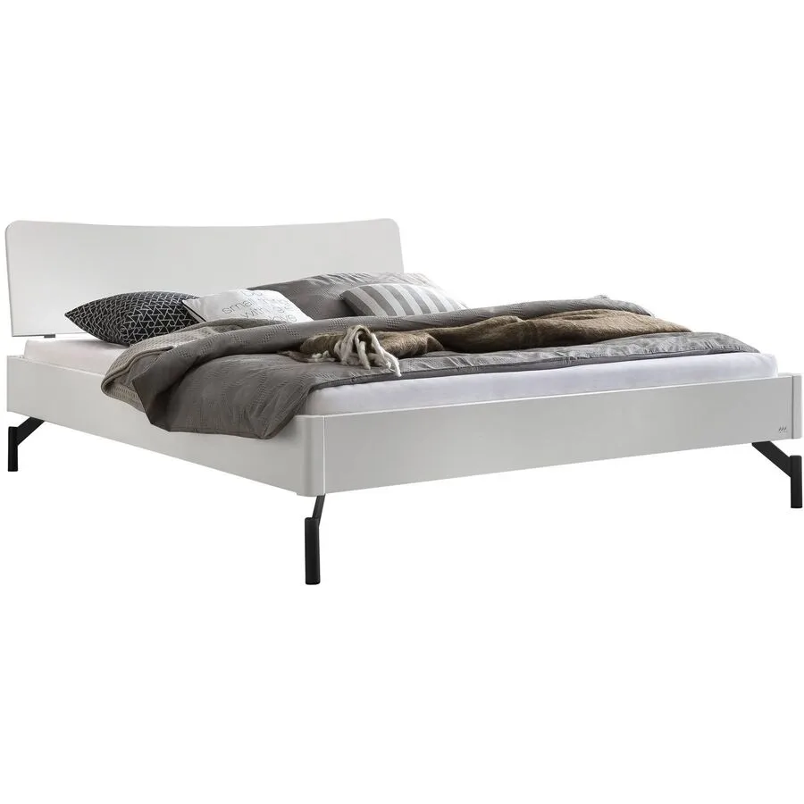 Hasena Bett Castello Weiss MDF Massivholz 140 x 200 cm