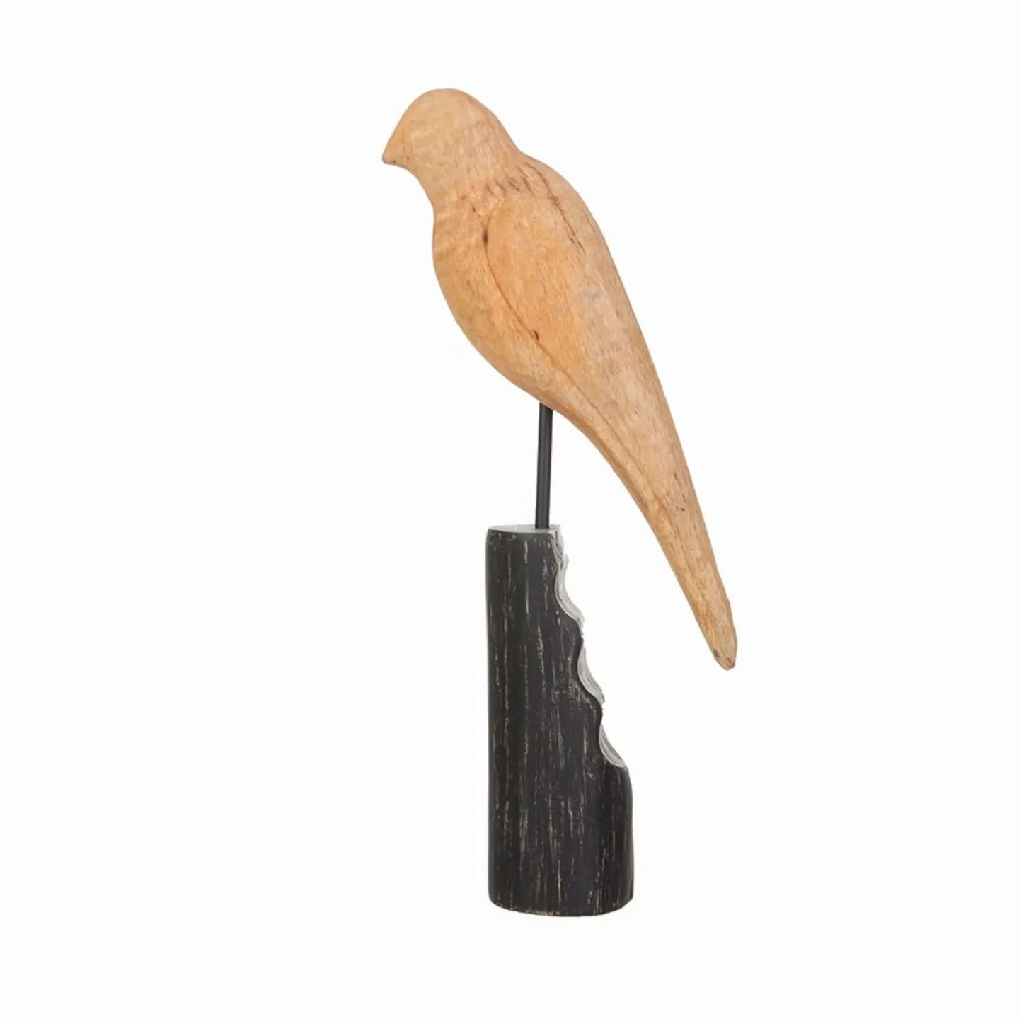 Decofinder Figur Vogel, Natur-Schwarz | Schubiger Möbel
