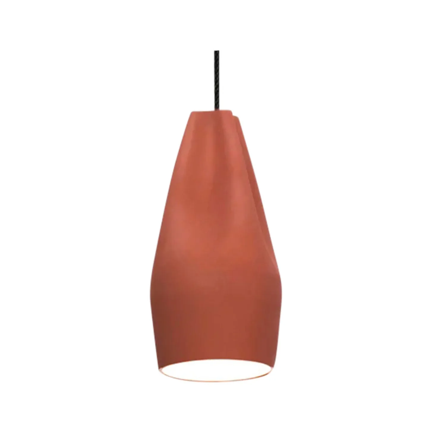 Pleat Box 13 LED Pendel Terracotta/Hvid - Marset - Stue - Keramik