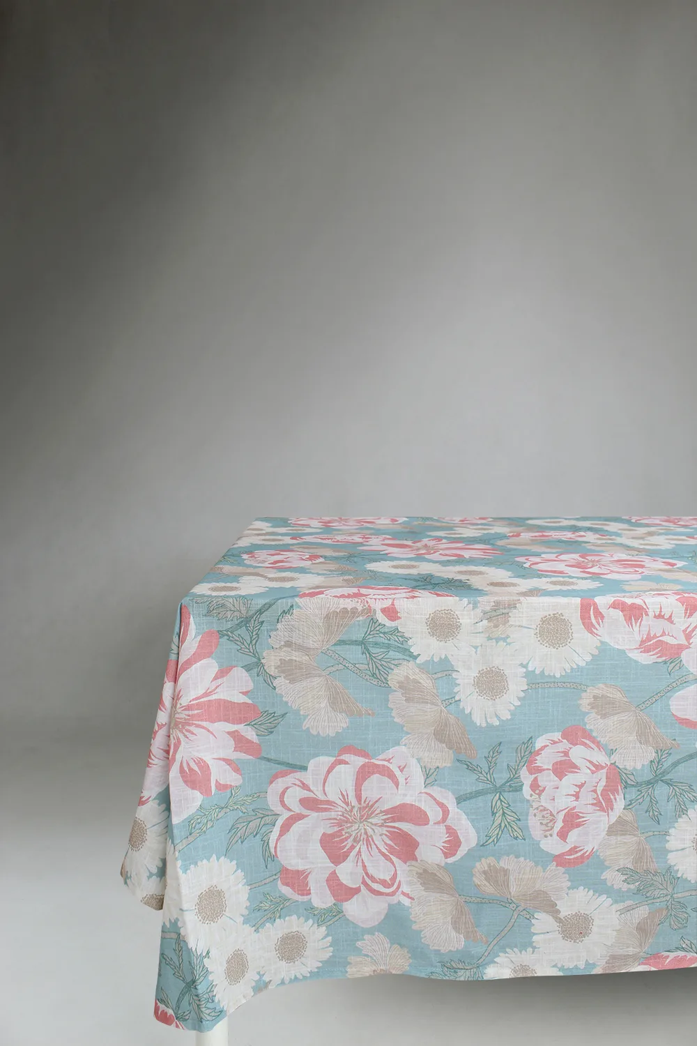 Dukar - Bomullsduk Serena (turkis/rosa) (Størrelse: 140 x 250 cm)
