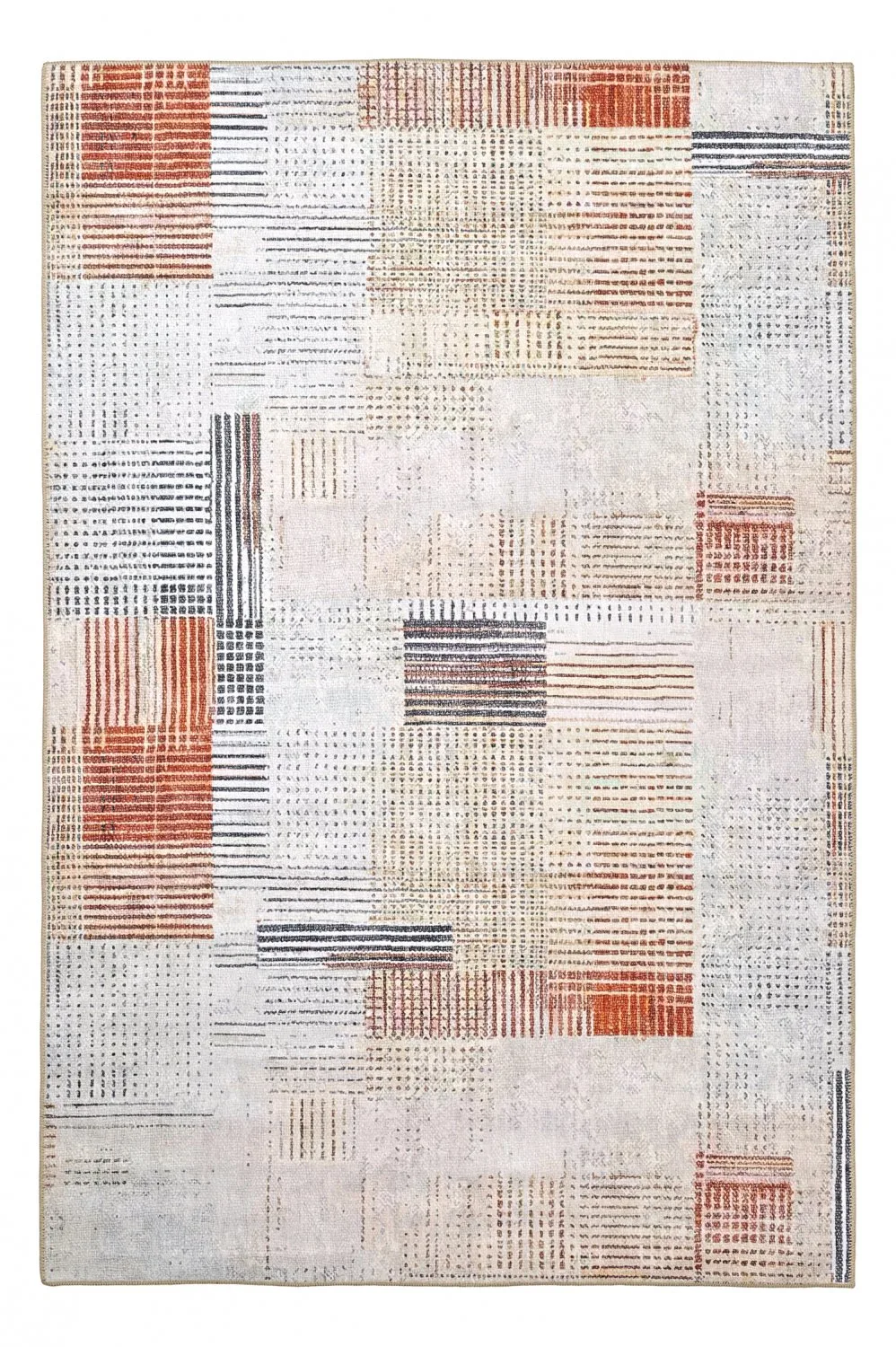 Flatvevd teppe - Calla (rød) (Størrelse: 190 x 280 cm)