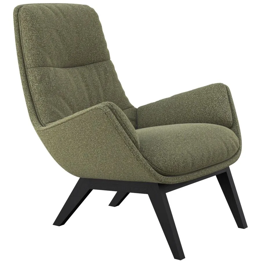 Sessel Halani moosgrün Stoff/Polyester B 93 T 84 H 95 cm