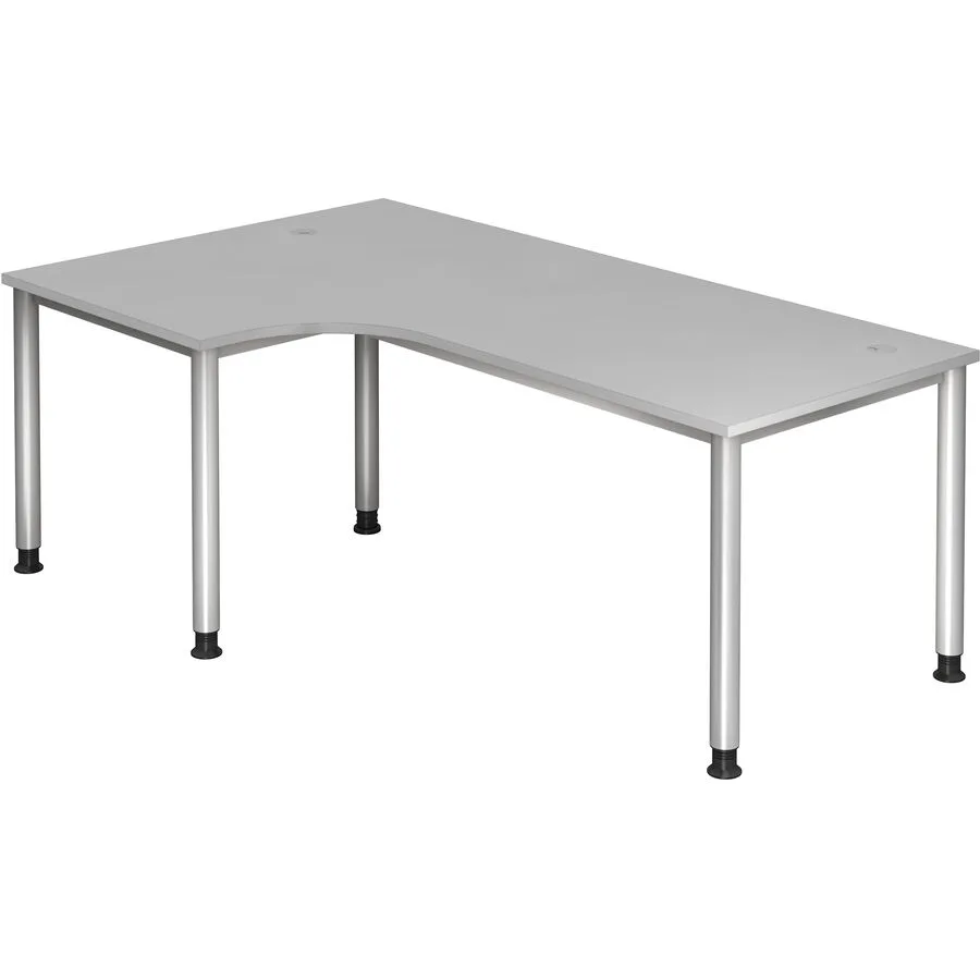 Schreibtisch Office grau Holzwerkstoff Höhenverstellbar B 200 T 120 cm