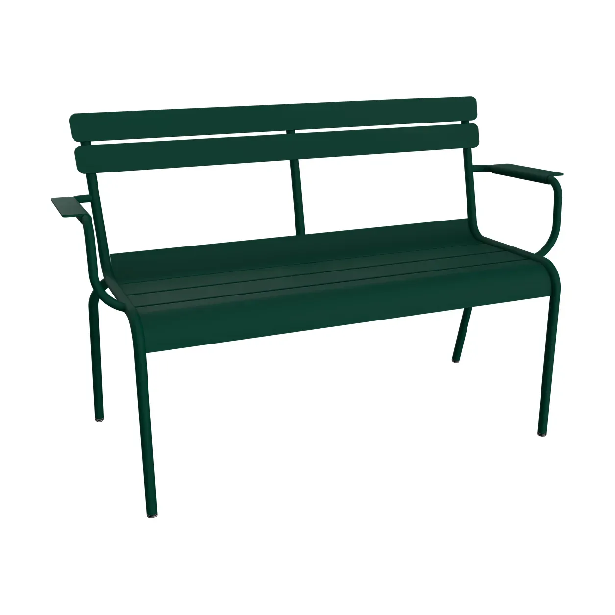 Fermob Luxembourg soffa med armstöd 131x55,5x86 cm Cedar green (grön)