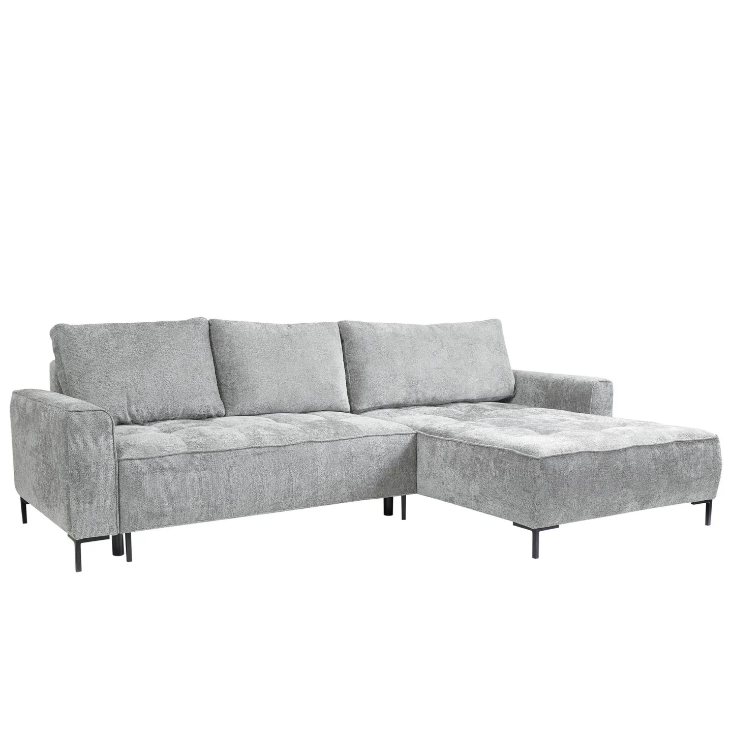 Morvian 3-sits Bäddsoffa med divan - ljusgrå