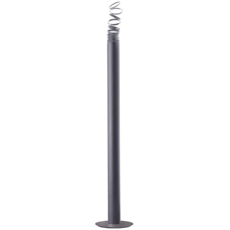 Designer-Stehlampe Artemide Decomposé Light D 30 cm H 180 cm - Farbe: rauchgrau - LED - Lichtfarbe: Warmweiss - Material: Aluminium -