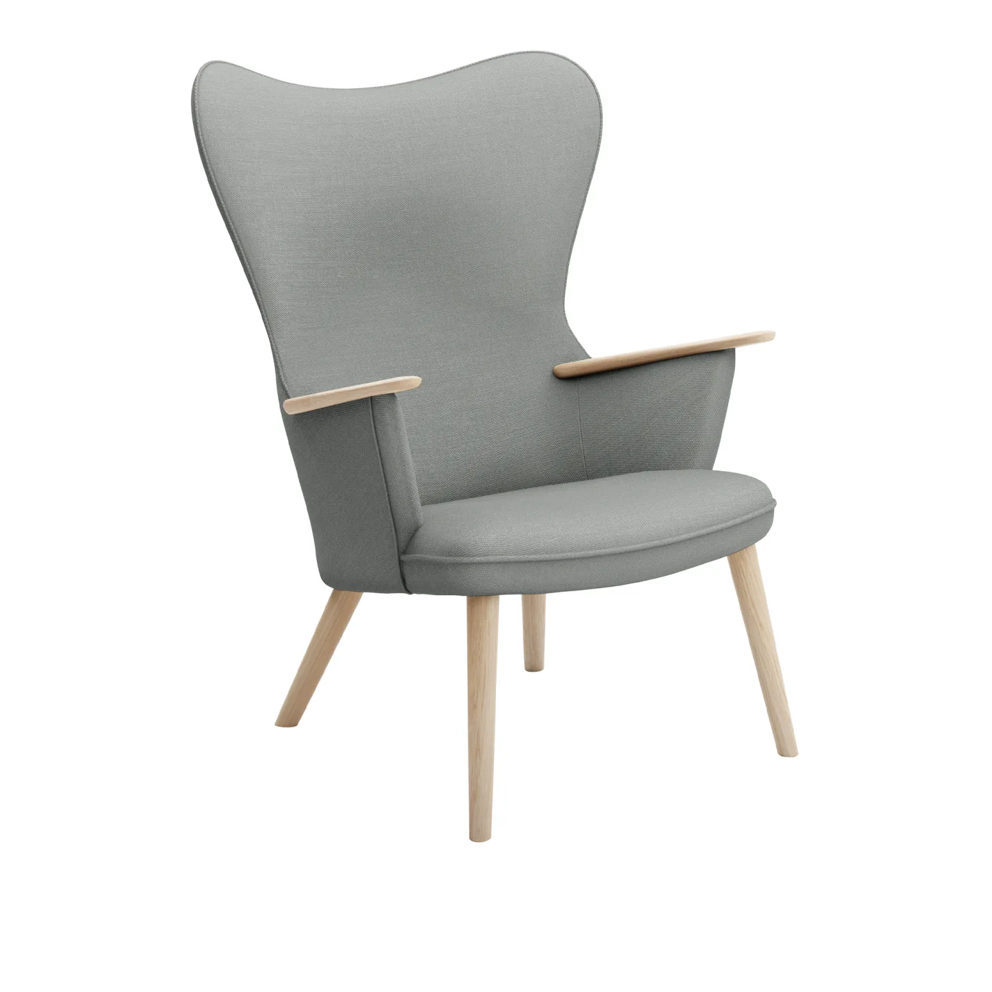 Carl Hansen - CH78 Fåtölj, Vitoljad Ek, Tyggrupp 3 Fiord 0151 - Fåtöljer - Hans J. Wegner