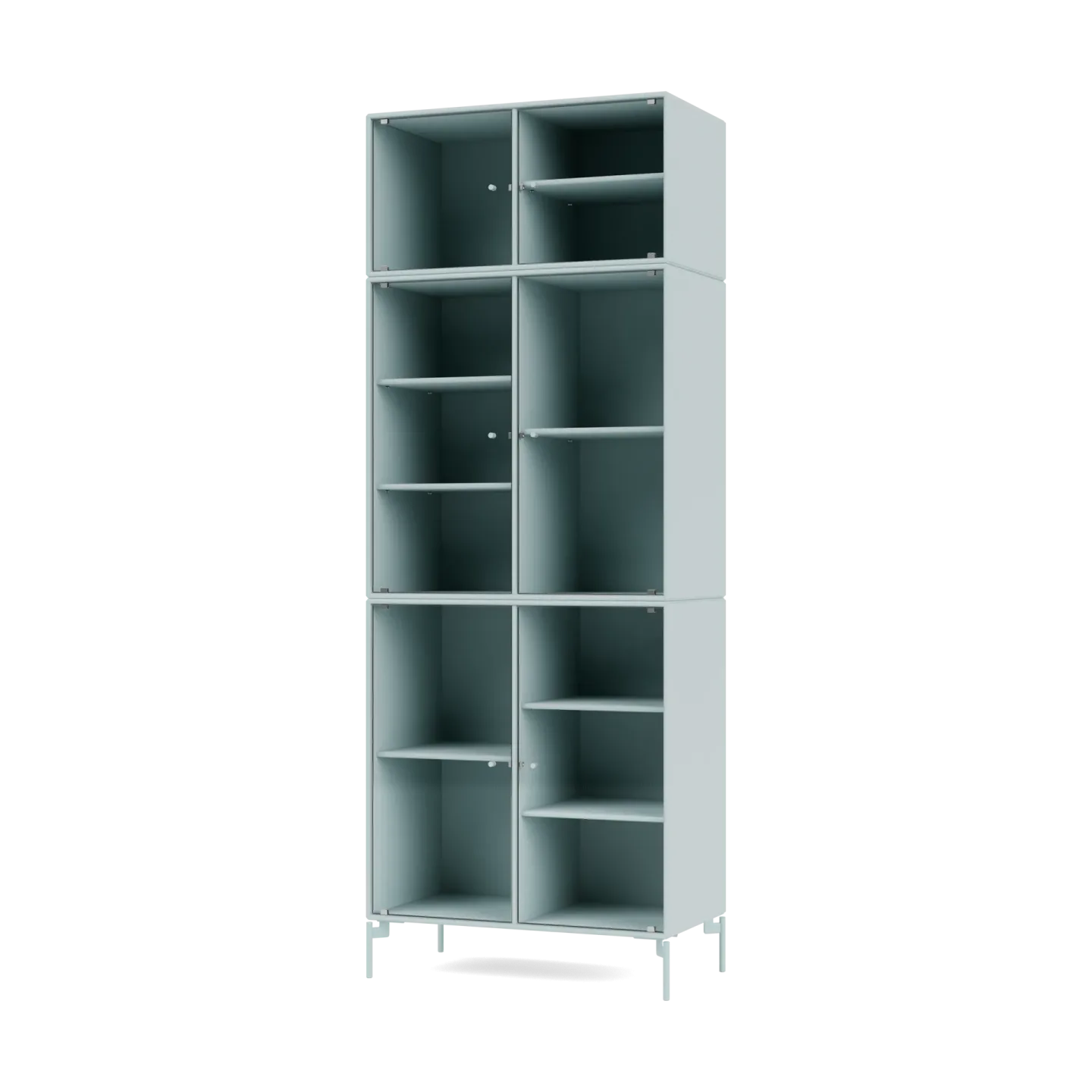 Montana Ripple IV Vitrinenschrank 69,6x187,2x38 cm Flint-Beine flint