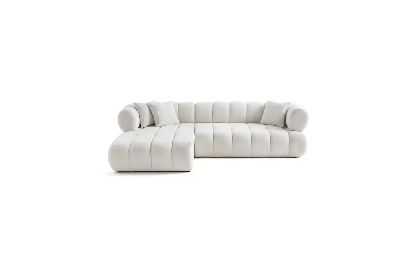 Mississauga Soffa med Divan 3-sits - Vit