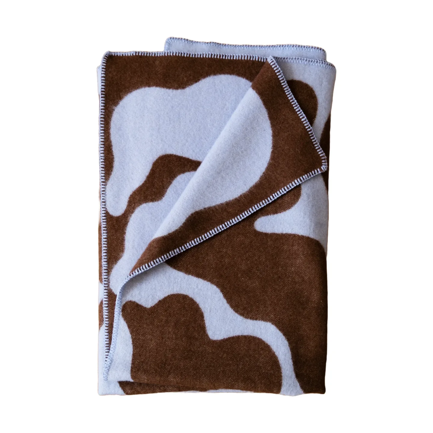 Fine Little Day Leaves filt 130x180 cm Blue-brown