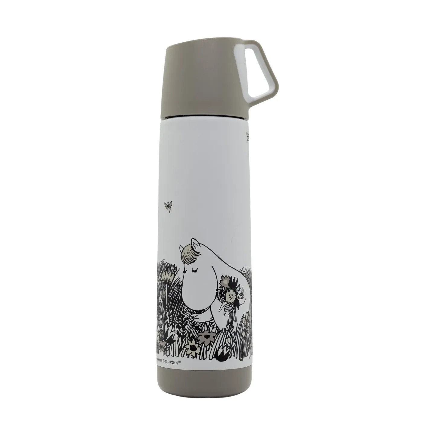 Rätt Start Mumin Graphic Thermos 500 ml Weiß-schwarz
