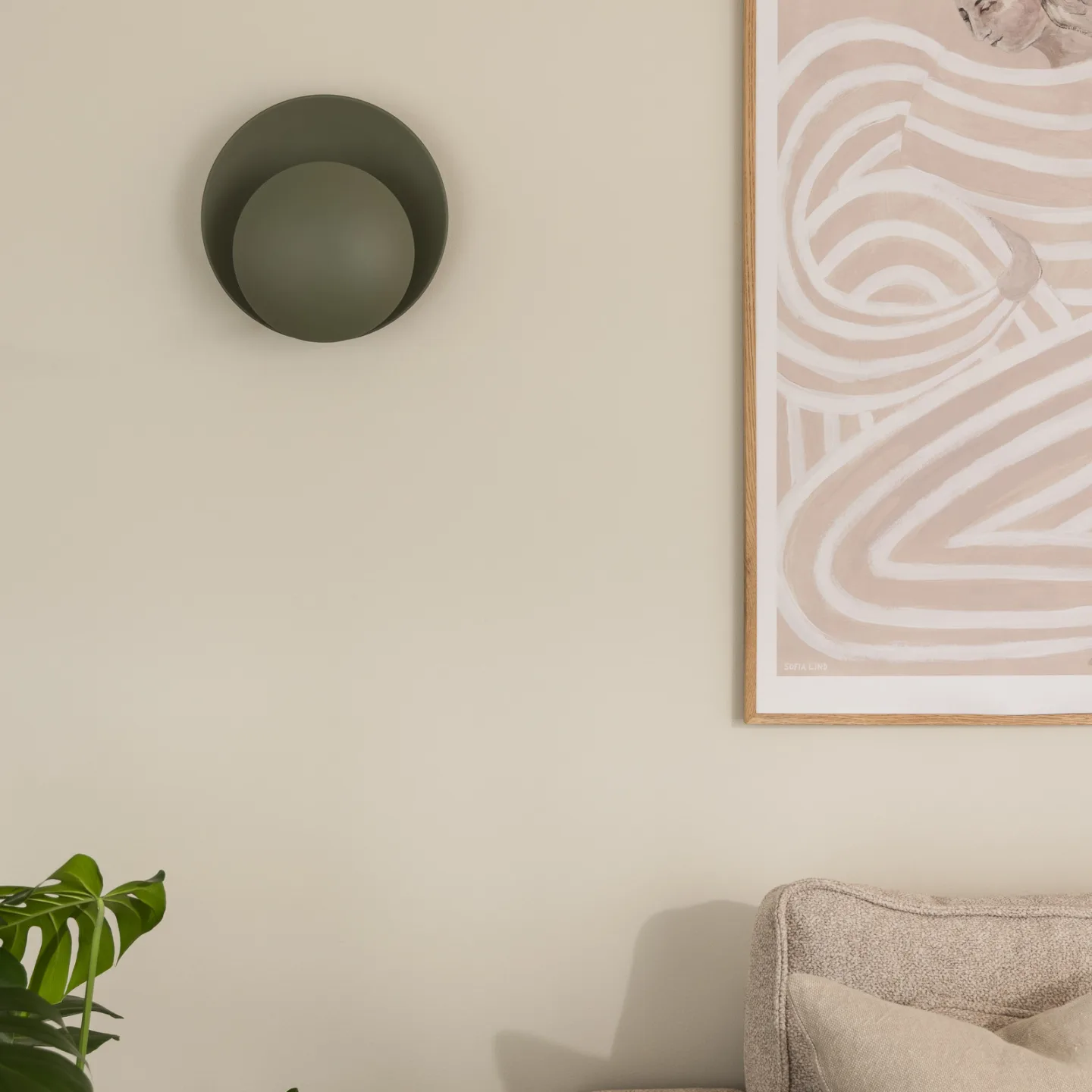 Orbit væglampe grøn metal Ø 30 cm - Globen Lighting - Stue - Moderne - Med én lyskilde