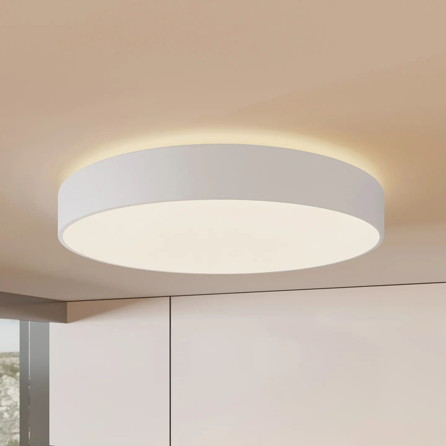 Vanida LED-loftlampe, hvid, metal, op/ned - Arcchio - Køkken - Moderne - Aluminium - Rund