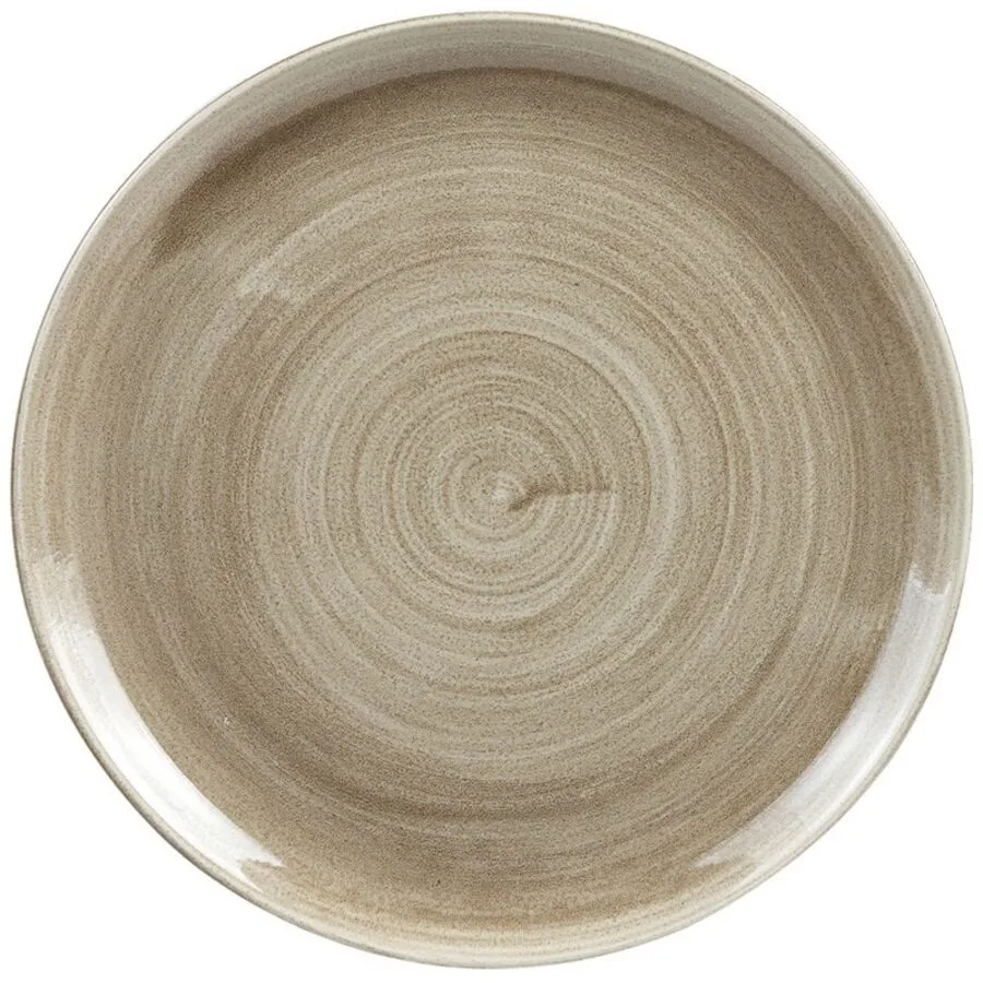 Churchill Teller flach Stonecast Braun/Grau Porzellan 32.4 cm - Farbe: taupe