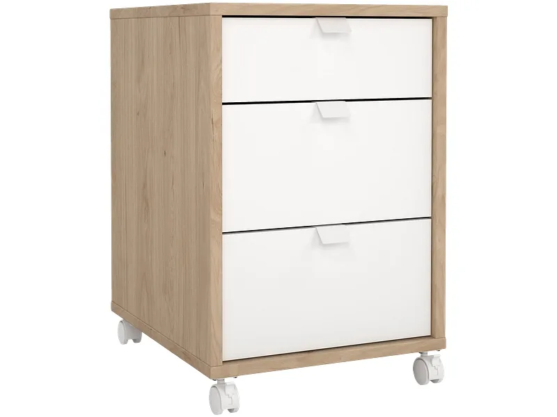 Schubladenelement HOME-OFFICE 3 Schubladen weiss