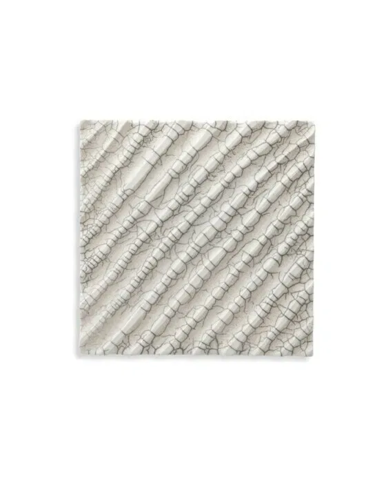 Division Diagonal Wall Decoration White