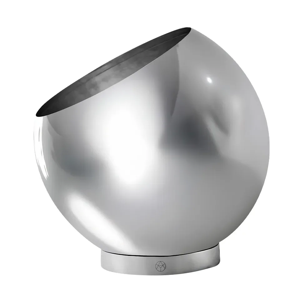 AYTM Globe Blumentopf Ø17cm Silber