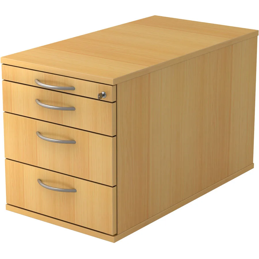 Rollcontainer Office buche Holzwerkstoff B 42.8 cm H 51.2 cm