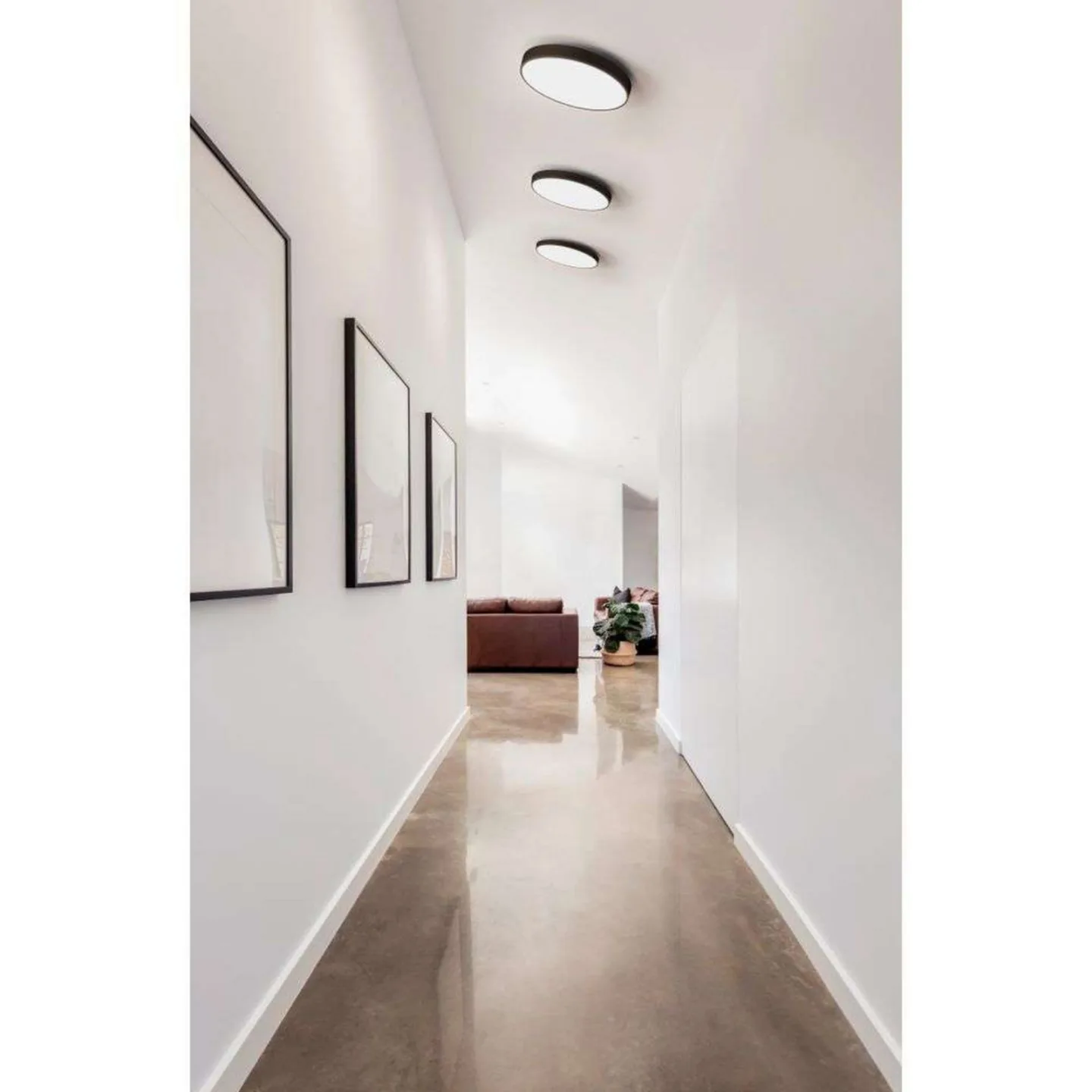 Luna C450 LED Deckenleuchte 3000K Schwarz - Antidark - Küche - Kunststoff