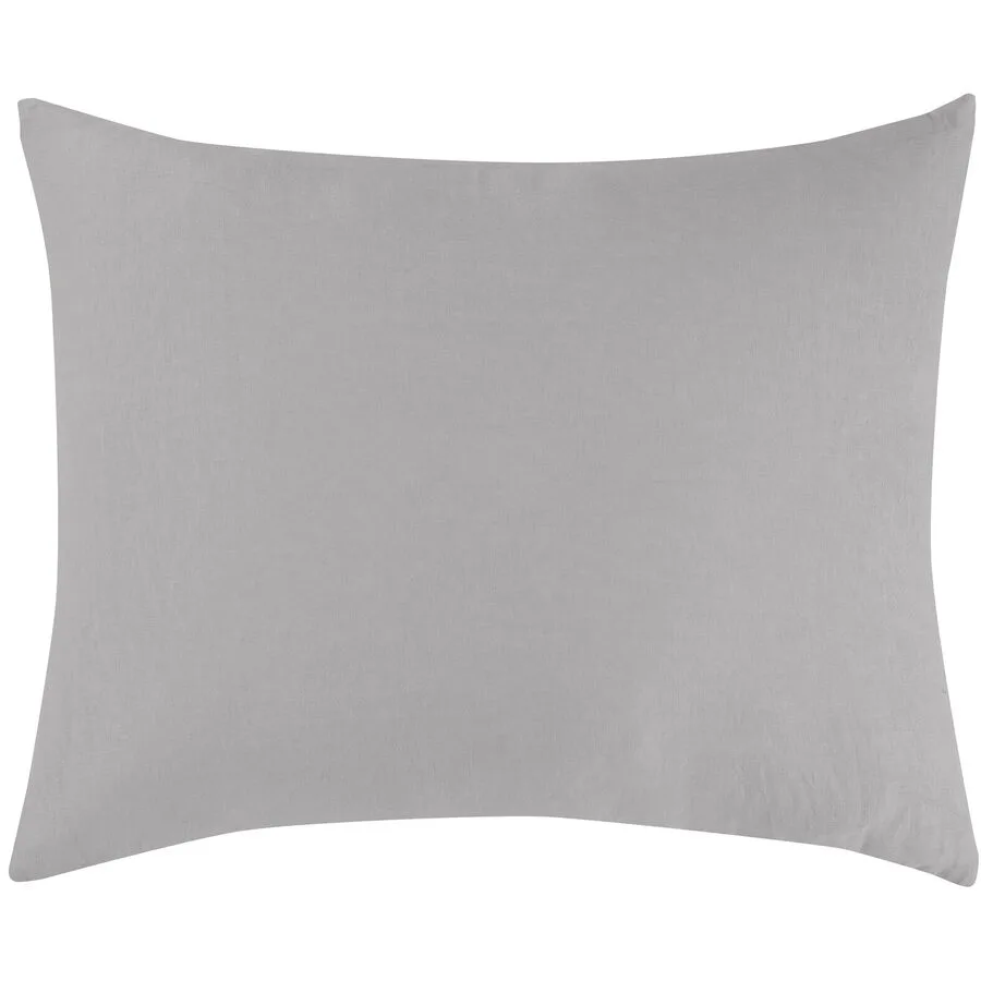 Kissenbezug Leana Silber Leinen 65 cm 100 cm - Material: 100% Leinen