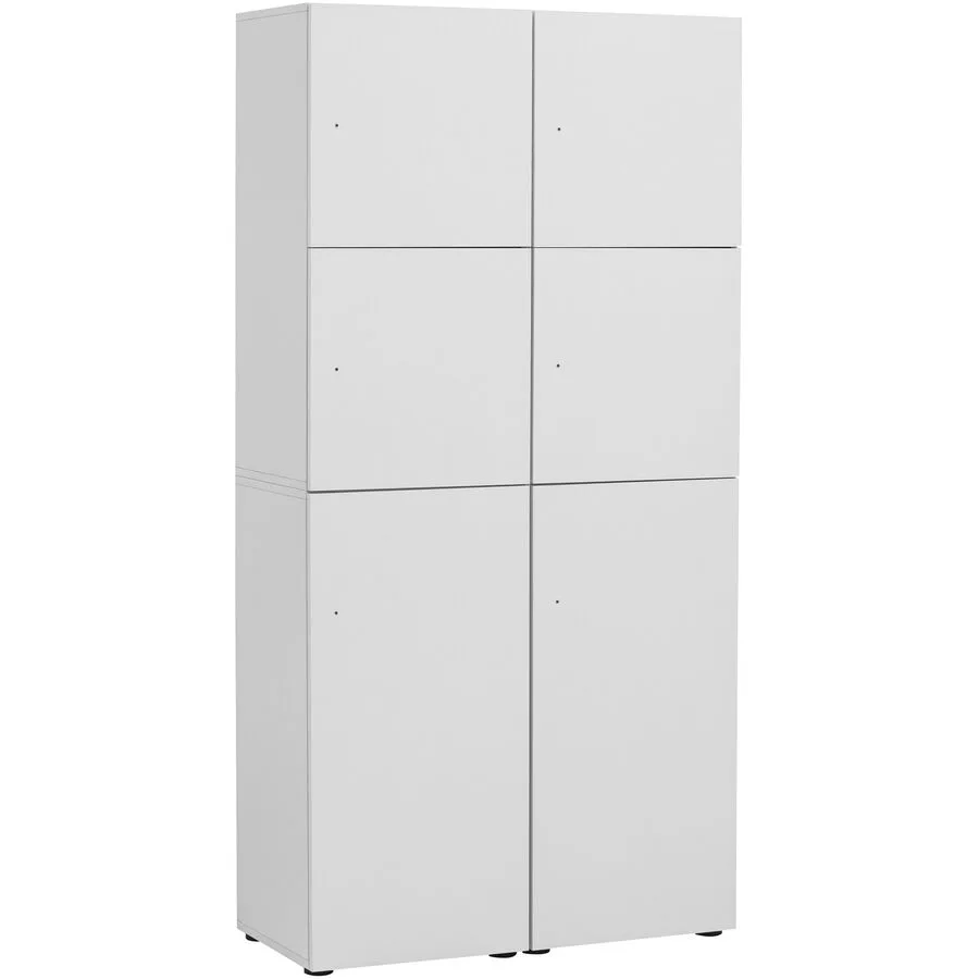 Garderobenschrank Dorla weiss Holzwerkstoff B 90.8 cm H 185.2 cm
