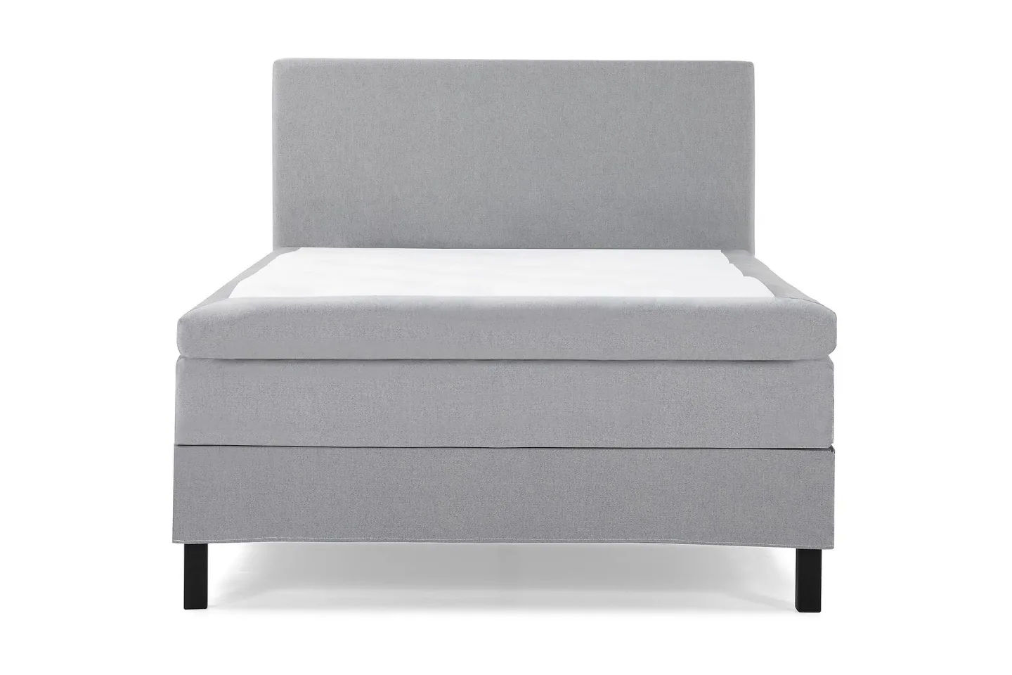 Lucky Komplett Sängpaket 140x200 Polyeter Slät Sänggavel - Mellangrå