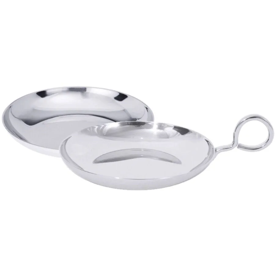 Dessertschale Contacto Bander Silber Edelstahl 14 cm 2.5 cm