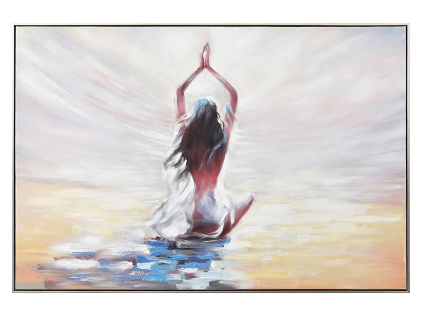 image LAND Bild mit Rahmen Yoga am Strand | Schubiger Möbel