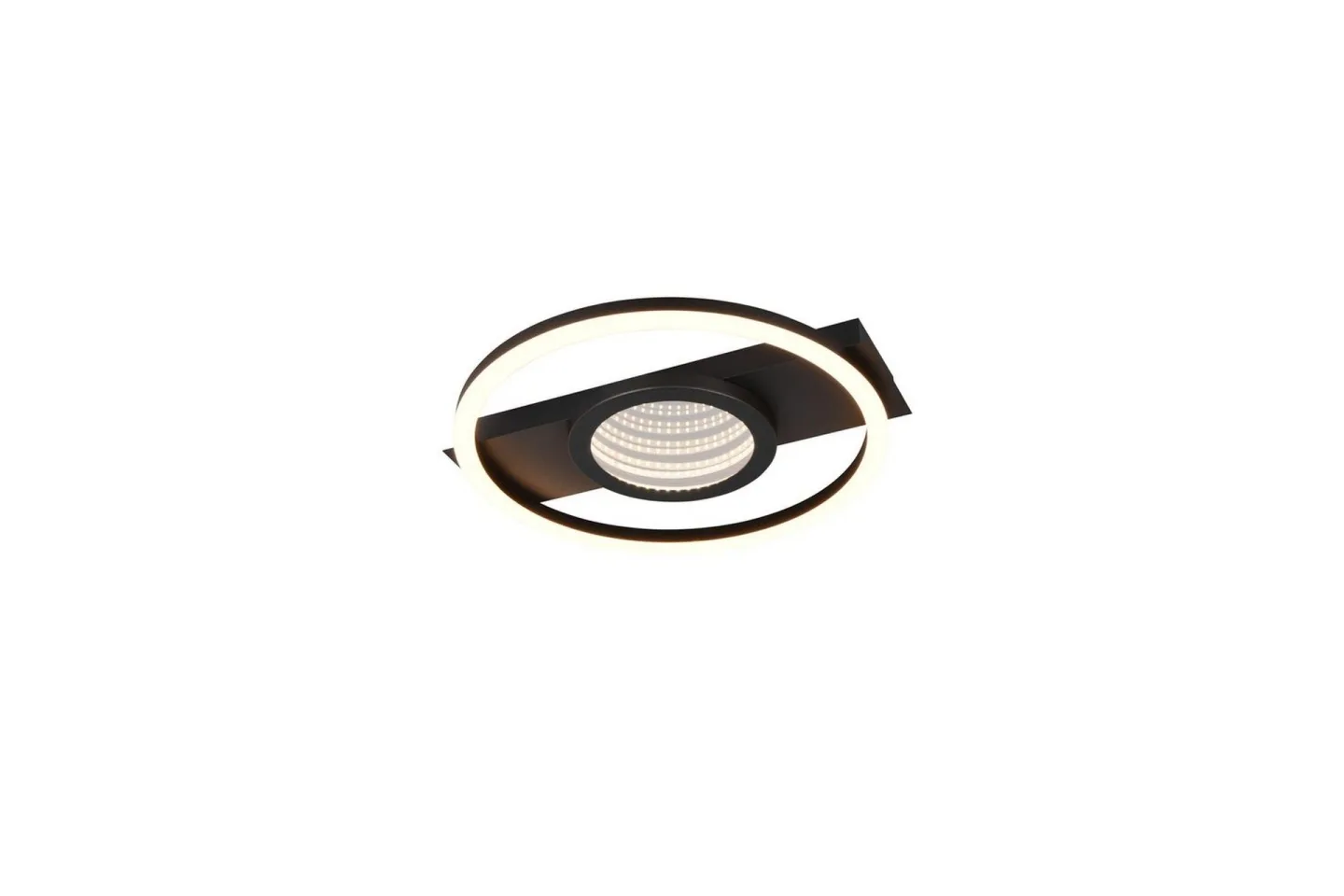 Taklampa TRIO Wheeler Rund, Mattsvart - Rund, Mattsvart
