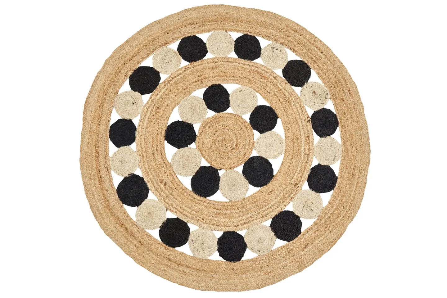 Hovit Jutematta 140 cm Rund - Beige
