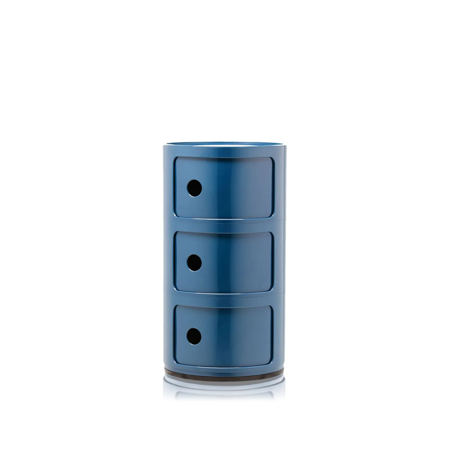 Kartell - Componibili 4967, Blue, 3 Compartments - Hurtsar - Anna Castelli Ferrieri - Blå - Plast