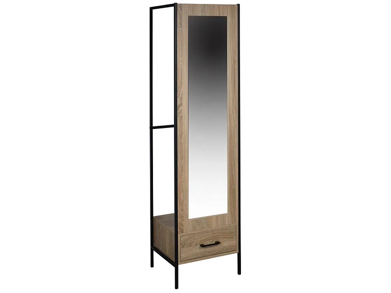 Garderobe ROMULUS 40x44.5x165cm schwarz
