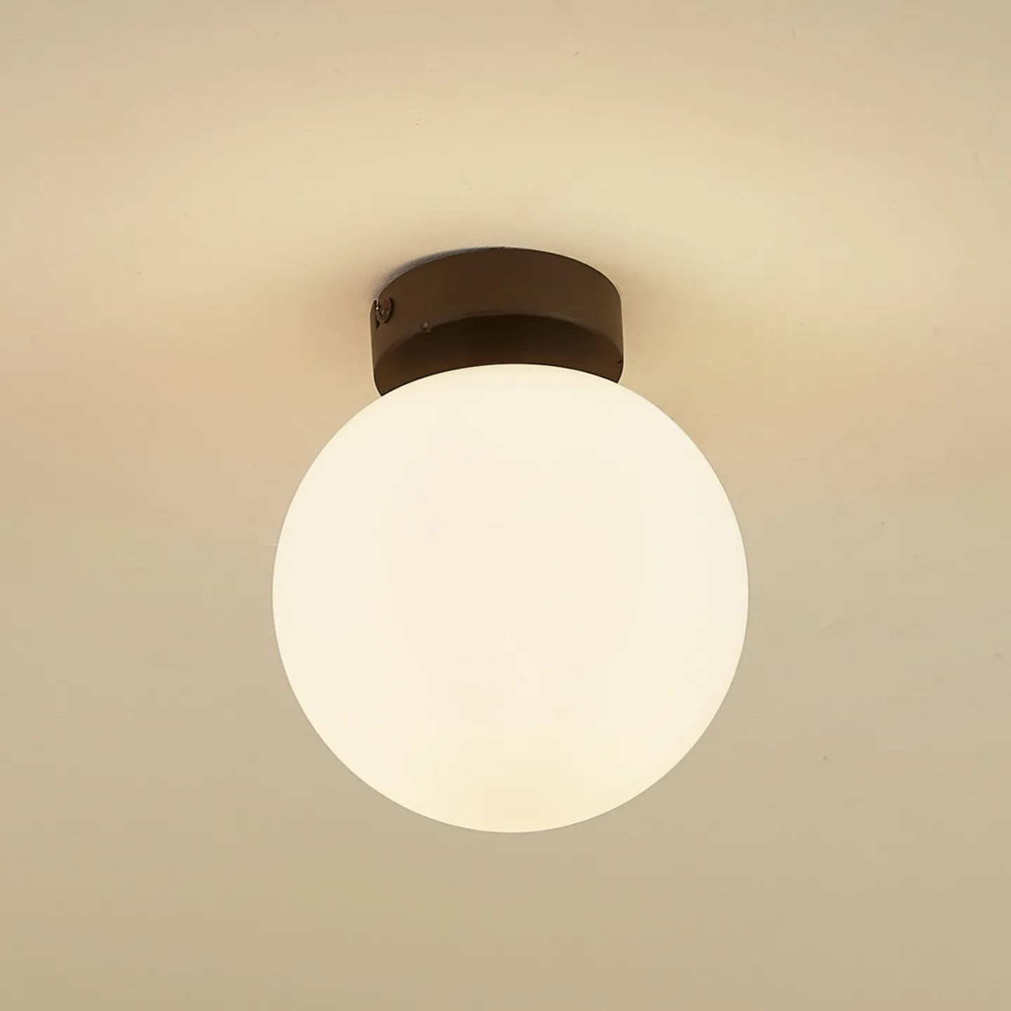 Bidolo Deckenleuchte IP44 Schwarz - Lucande - Badezimmer - Glas - Kugel