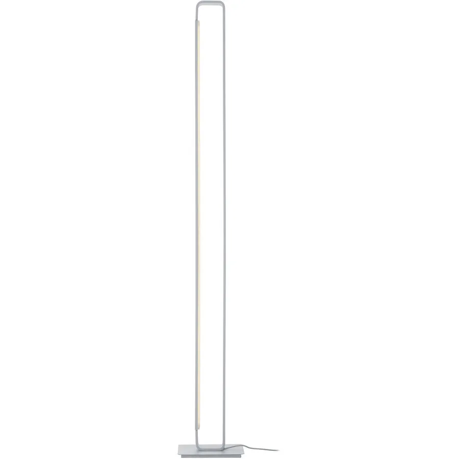 Stehlampe Box Silber Eisen 18 cm 120 cm - LED - Lichtfarbe: Extra warmweiss - LED Energiesparlampen