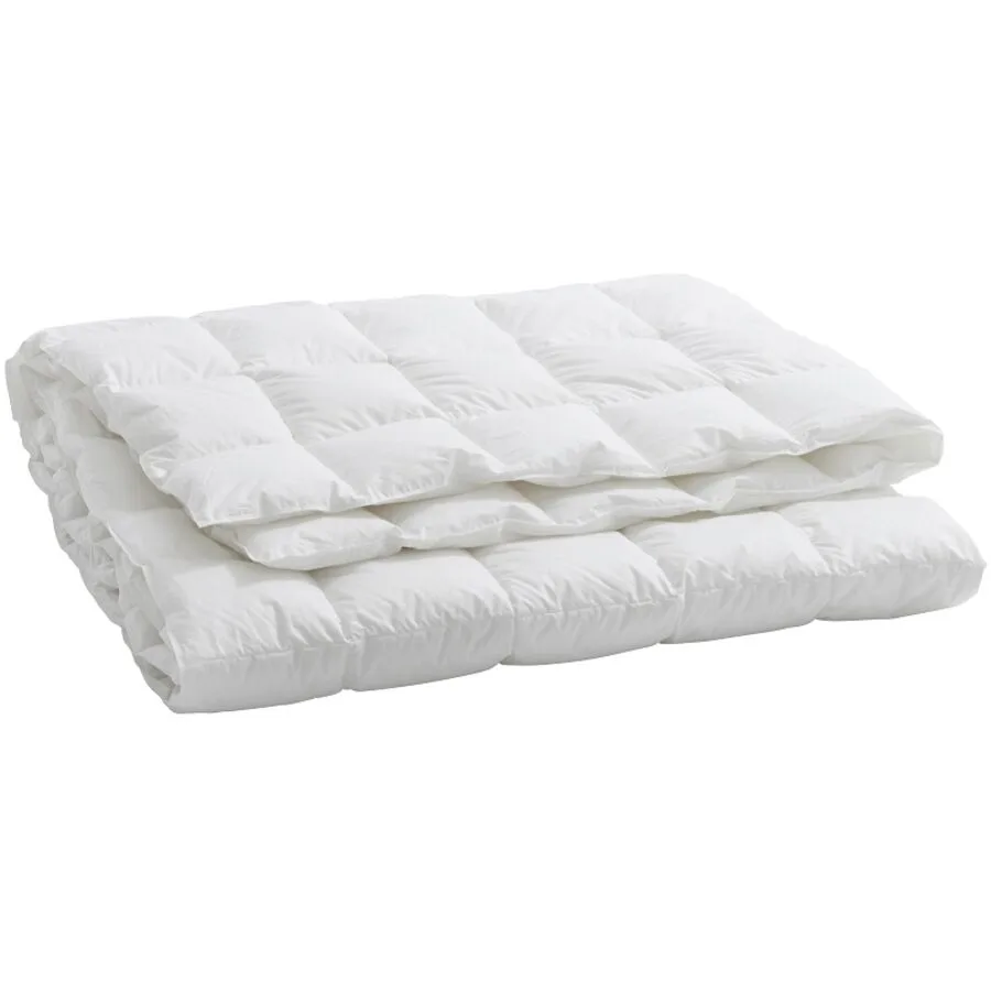 Billerbeck Daunenduvet Lugano Weiss Baumwolle 160 cm 210 cm Gänsefedern - Schweizer Möbelhersteller - Daunenduvet