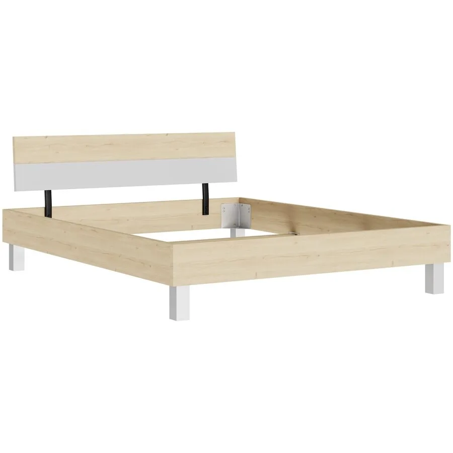 Bett Window eiche Holzwerkstoff 160 x 200 cm - Möbel Konfigurator: Traummöbel individuell zusammenstellen