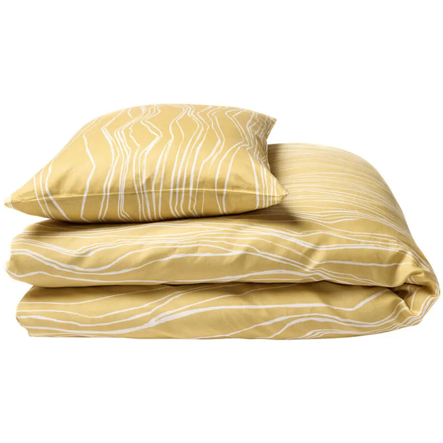 Journey Living Kissenbezug Sahara Gelb Baumwolle 65 cm 100 cm - Material: Bio Baumwolle