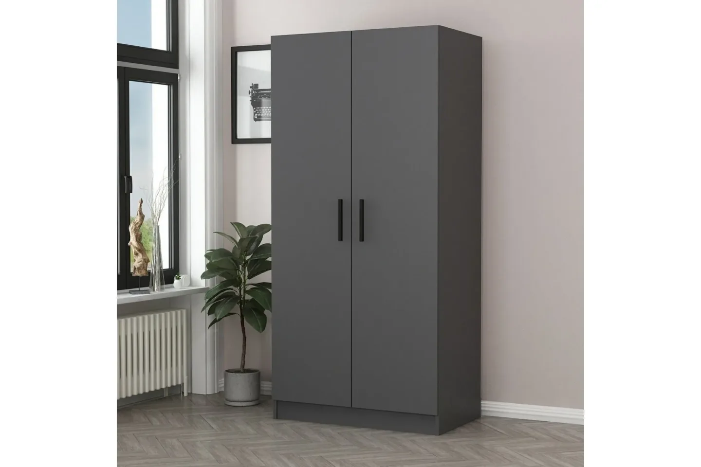 Fruitland Garderob 90 cm - Antracit
