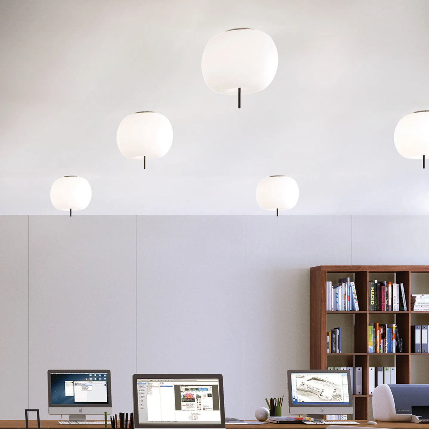 Kushi 33 Deckenleuchte Black - KDLN - Wohnzimmer - Design - Glas - Kugel